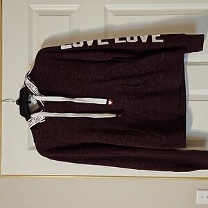 Reflex Love Hoodie. Size Small. Color is like Burgandy